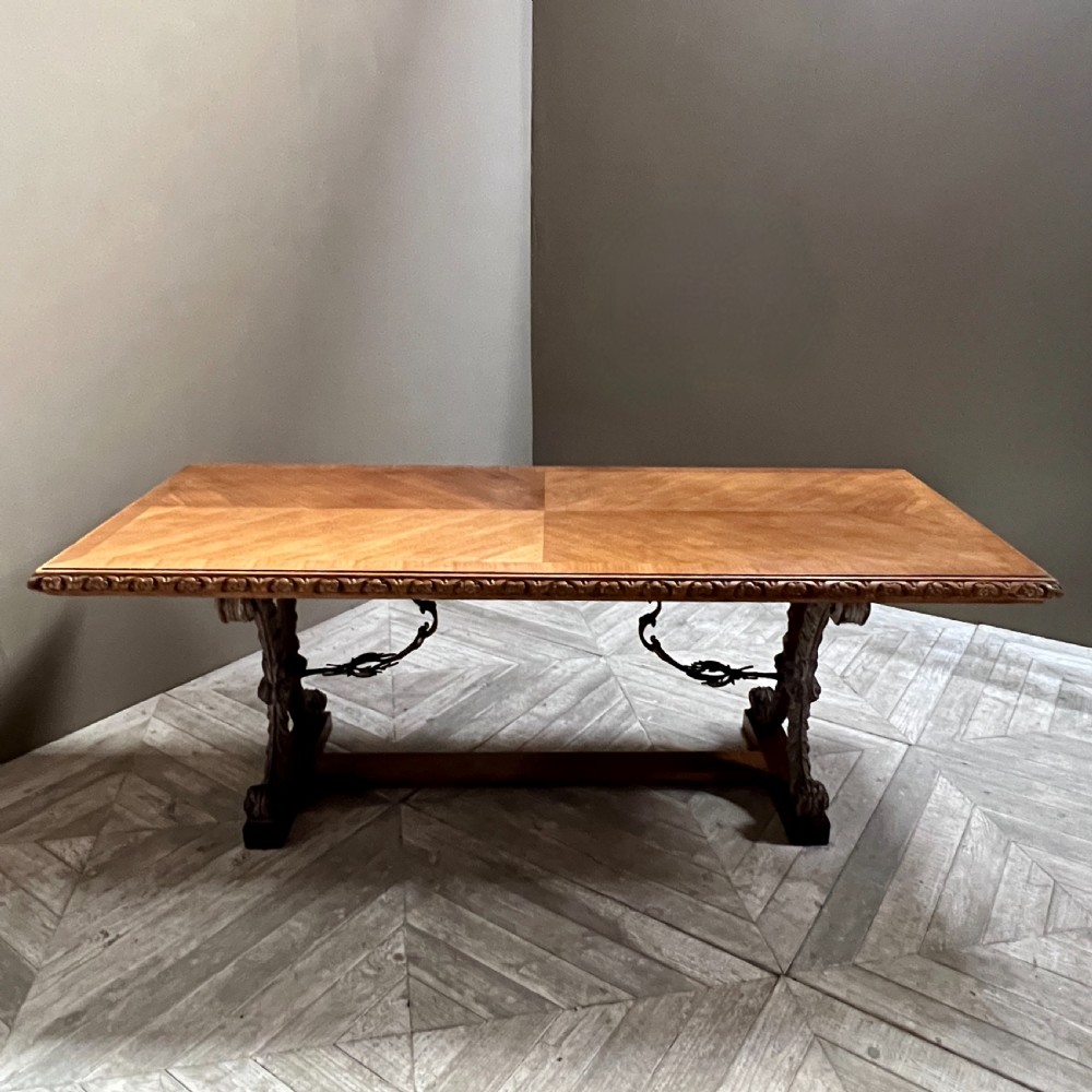 Spanish Walnut Dining Or Centre Table  View V