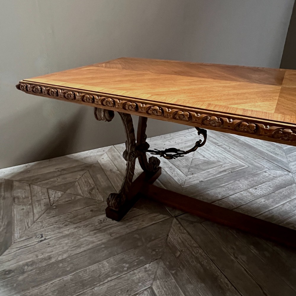 Spanish Walnut Dining Or Centre Table  View VI