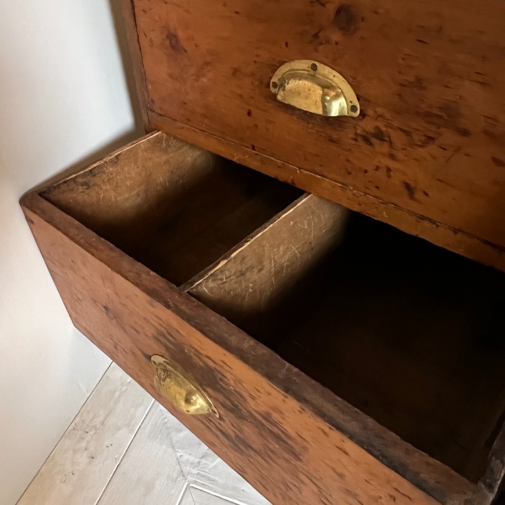 Antique Bank Of Chemist Or Apothecary Drawers View IX