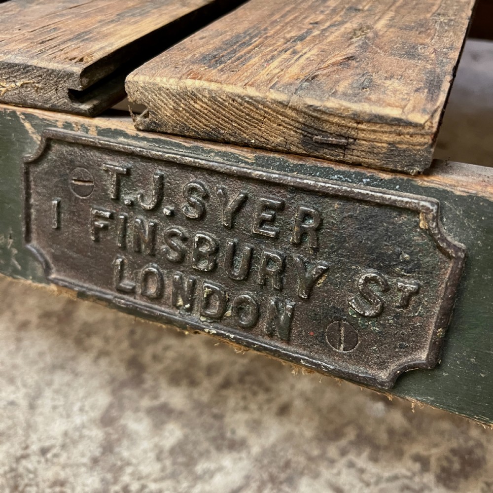 Victorian Iron & Marble Kitchen Prep or Console Table View III