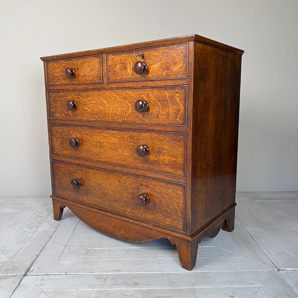 Late Georgian Oak Chest Of Drawers