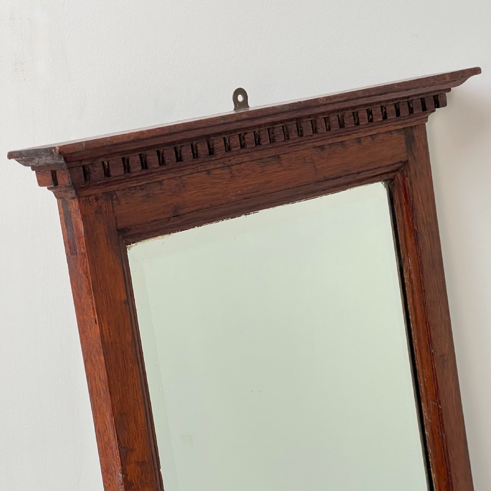 Edwardian Mahogany Wall Mirror With Drawer View III