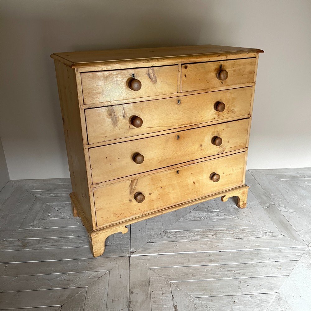 Antique Pine Chest Of Drawers