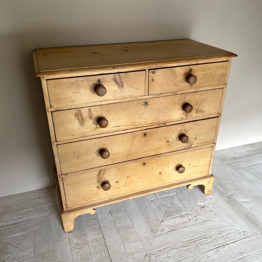 Antique Pine Chest Of Drawers View IV