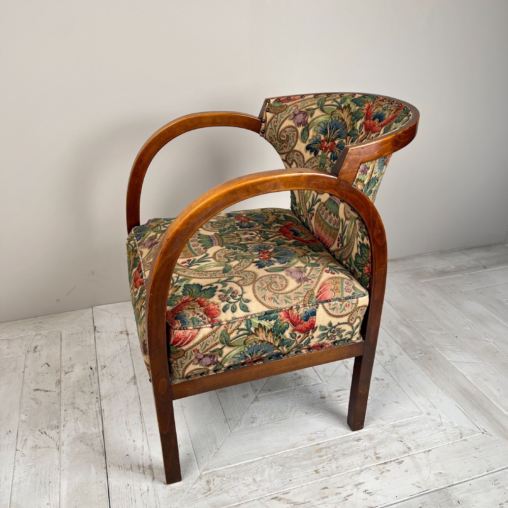 Art Deco Upholstered Armchair View V