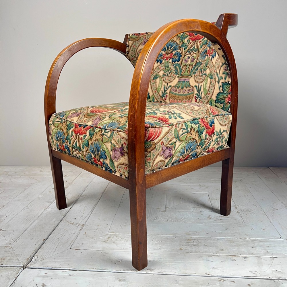 Art Deco Upholstered Armchair View VI