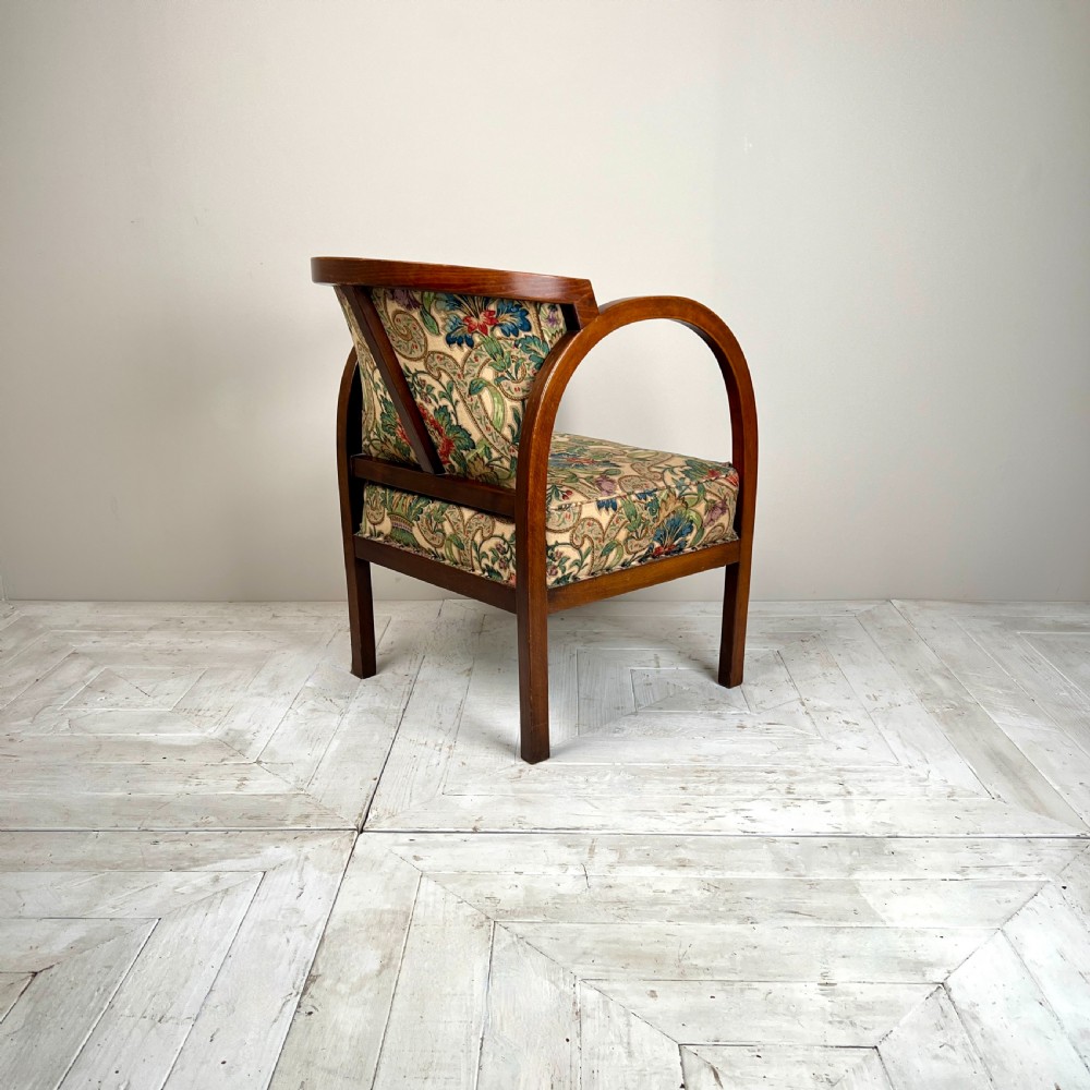 Art Deco Upholstered Armchair View VIII