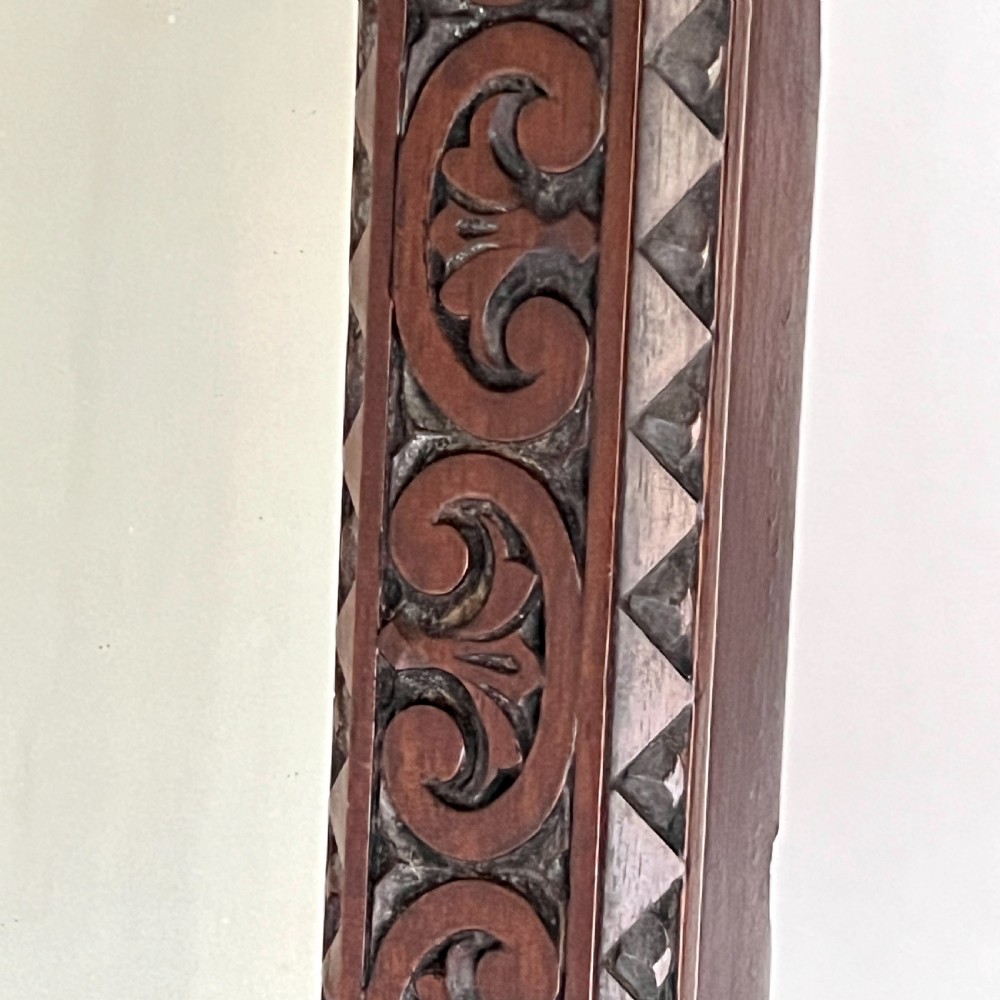 Large Antique Anglo-Indian Carved Elephant Mirror View IV