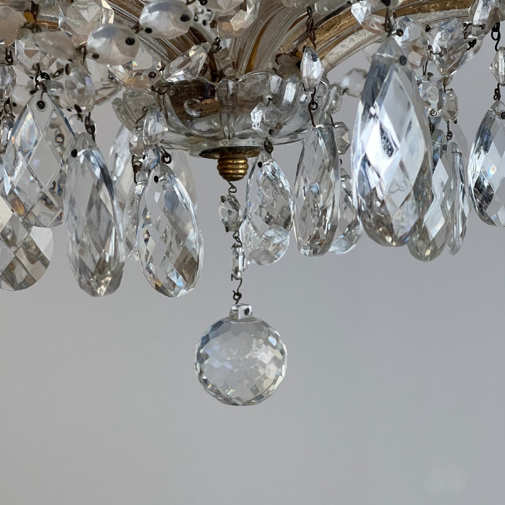 French Marie Therese Style Six Arm Chandelier View V