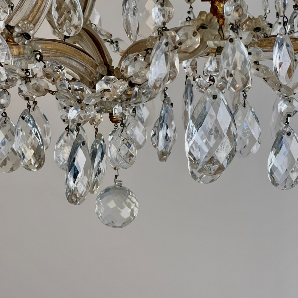 French Marie Therese Style Six Arm Chandelier View VII
