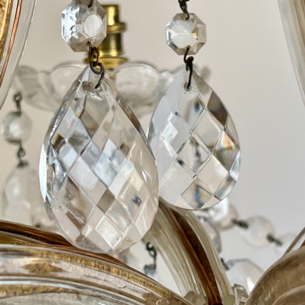 French Marie Therese Style Six Arm Chandelier View VIII