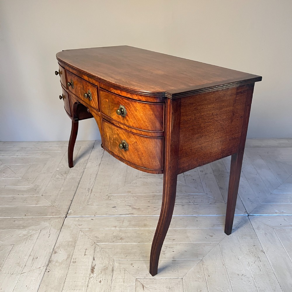 Georgian Mahogany Bowfront Dressing Table View XIII