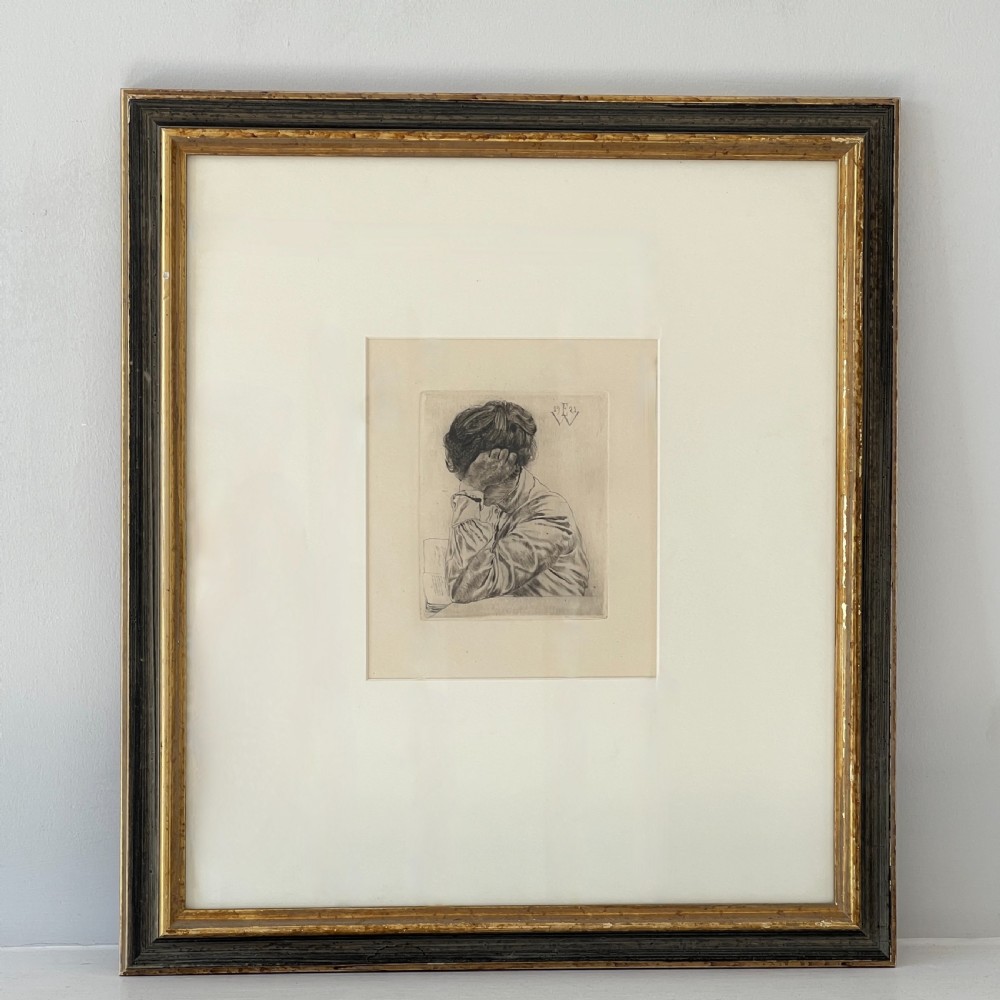 Framed Antique Etching 