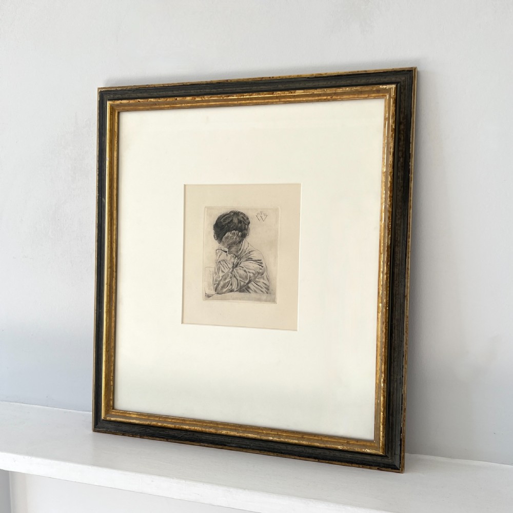 Framed Antique Etching 