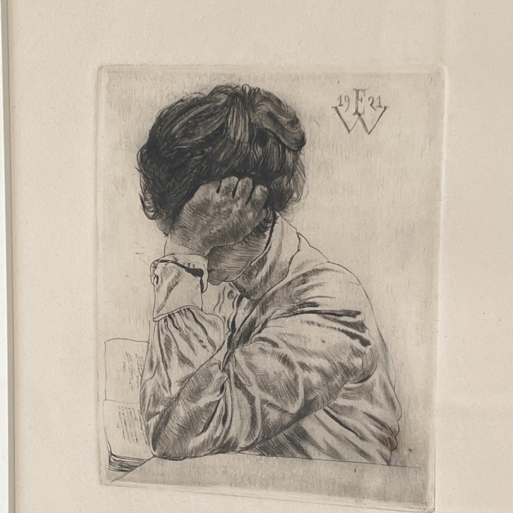 Framed Antique Etching 