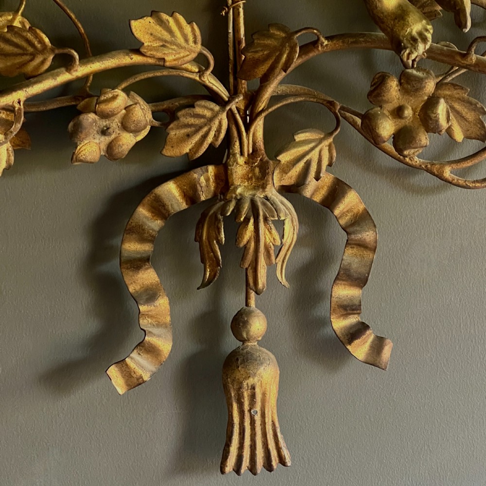 Pair Of Giltwood And Toleware Wall Light Sconces  View III