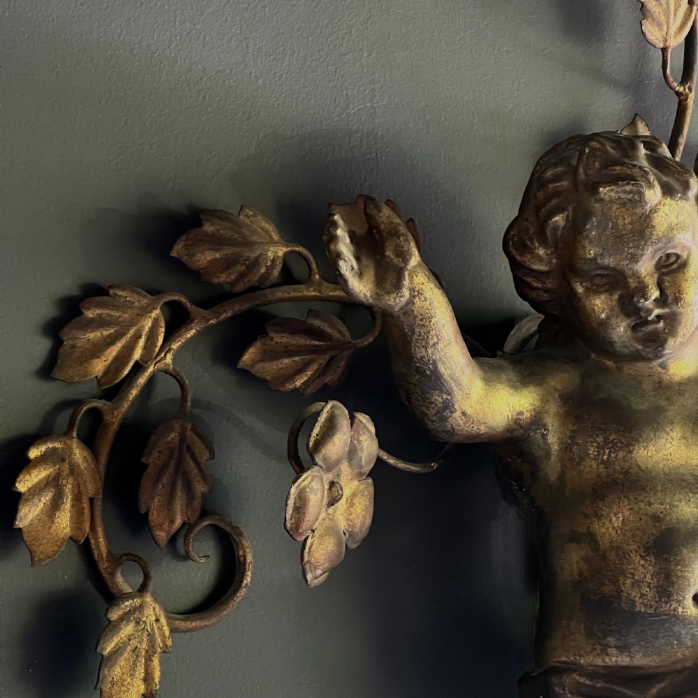 Pair Of Giltwood And Toleware Wall Light Sconces  View IV