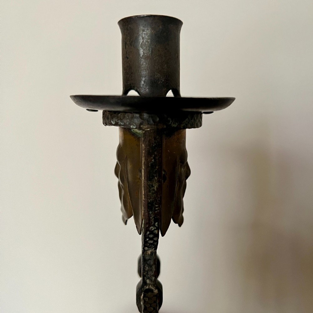 Pair Of French Arts & Crafts Candle Sticks View IV