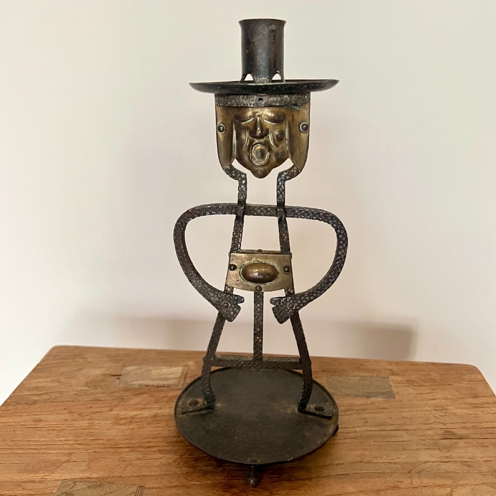 Pair Of French Arts & Crafts Candle Sticks View VII