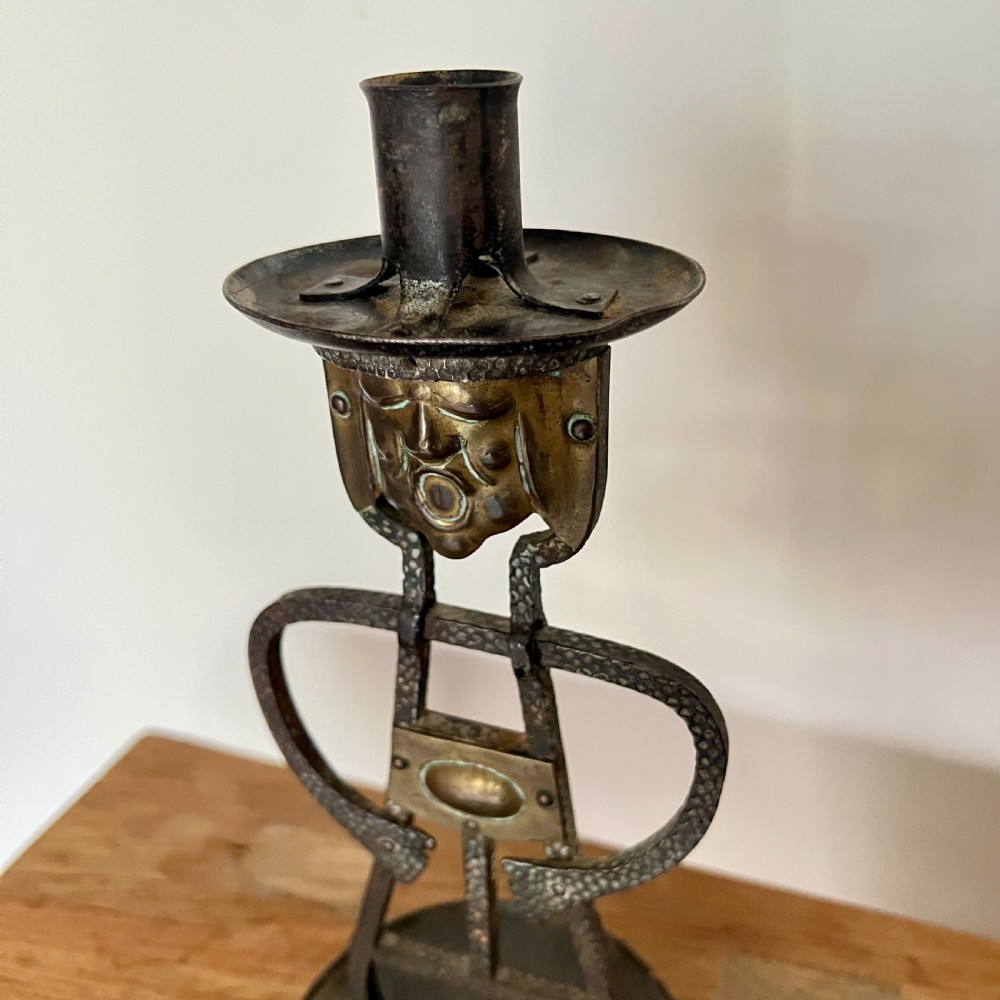 Pair Of French Arts & Crafts Candle Sticks View VIII