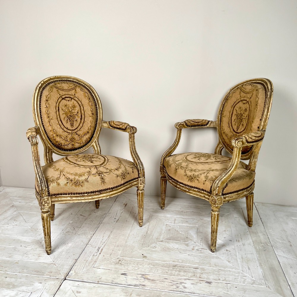 Pair Of French Antique Fauteuils View VIII