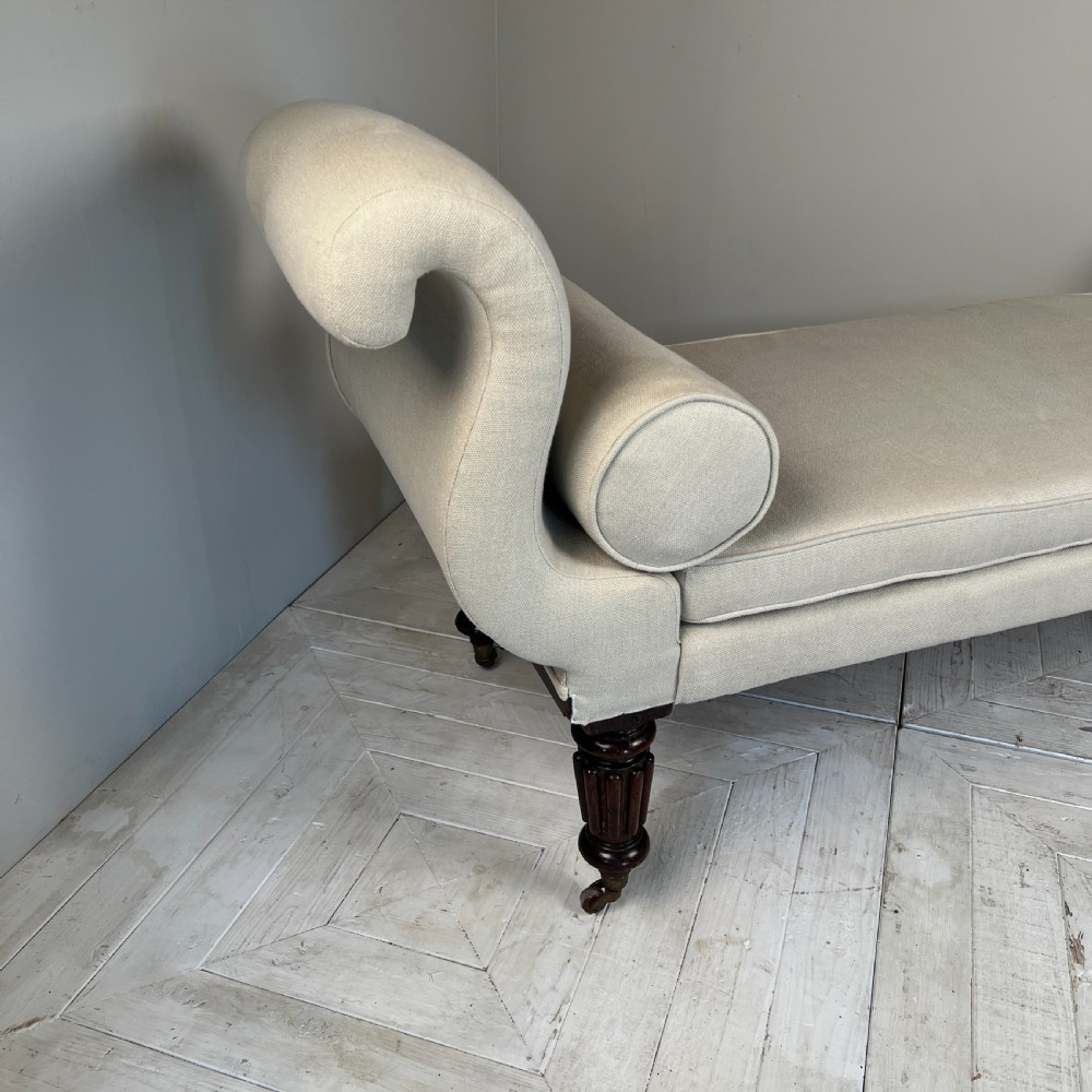 A Regency Mahogany Gondola Chaise Longue View III
