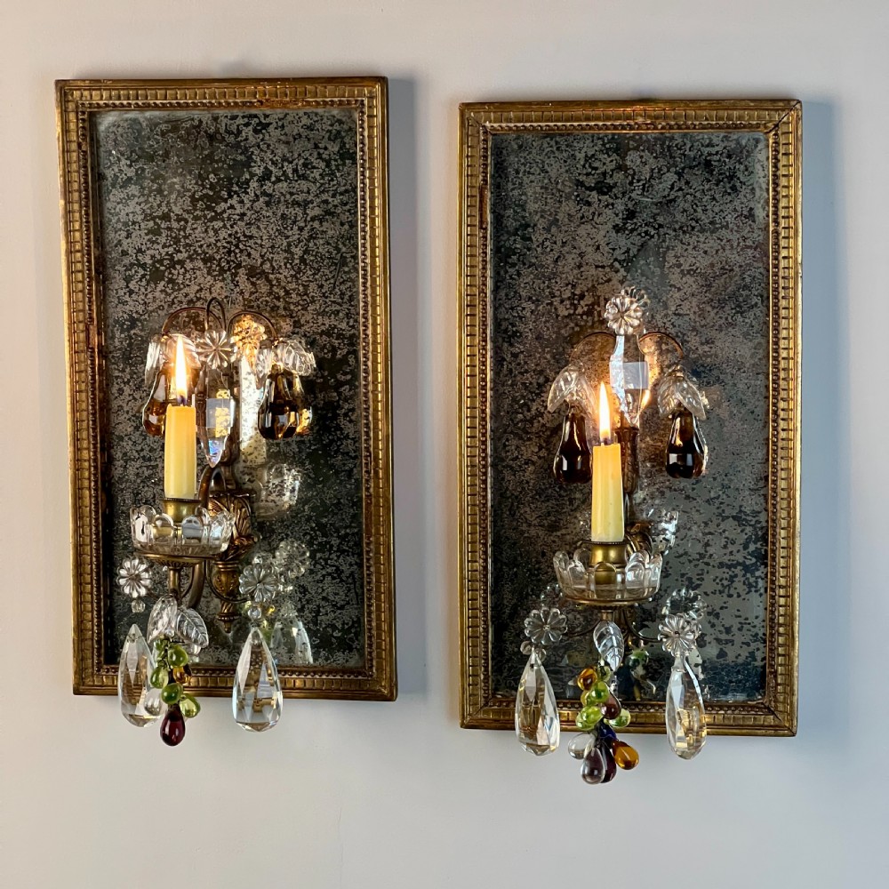 Pair Of C19th Venetian Girandole Mirrors