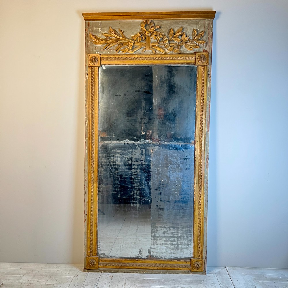 A Large Antique French Mirror View III