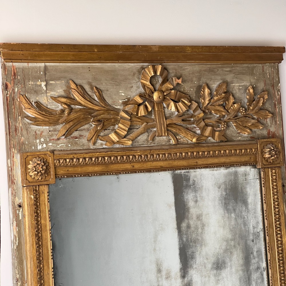 A Large Antique French Mirror View VII