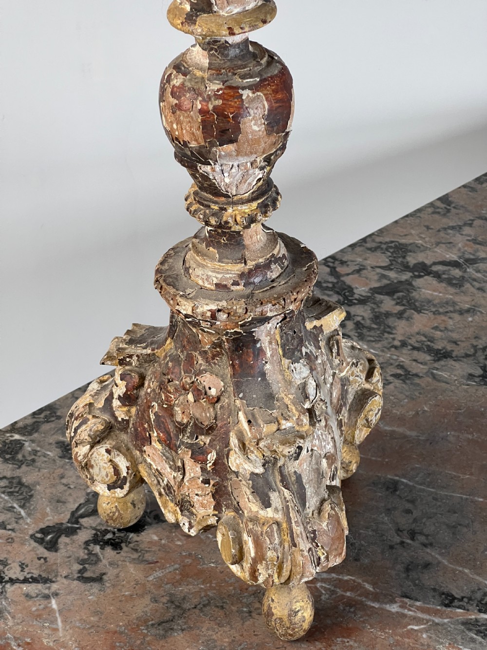 A Good C18th Time Worn Candle Stick View III