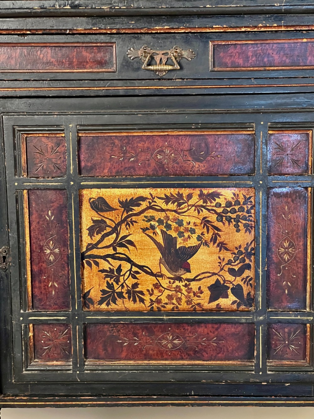 An Ebonised Aesthetic Movement Credenza Sideboard View II