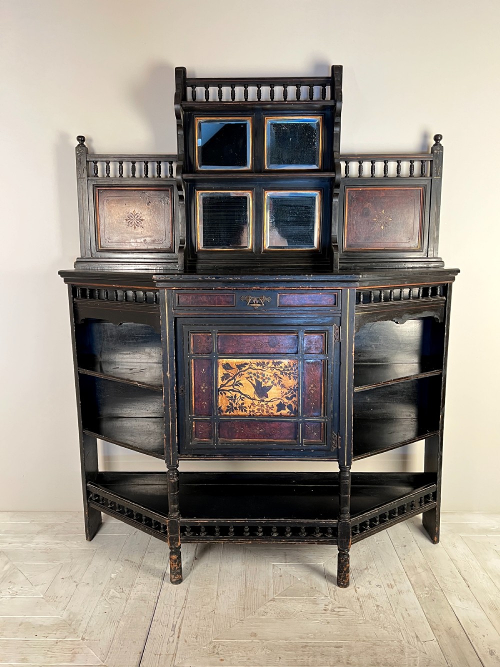 An Ebonised Aesthetic Movement Credenza Sideboard View III