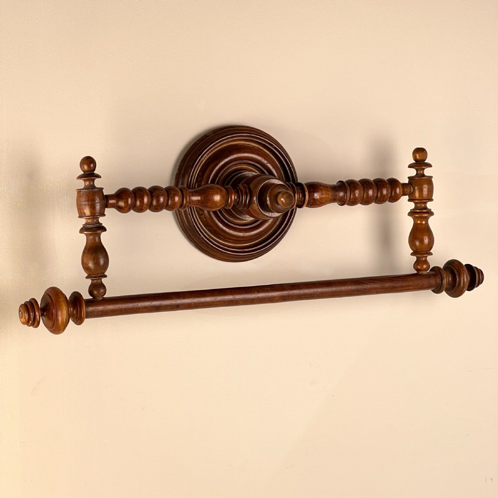 Victorian Turned Bobbin Towel Rail