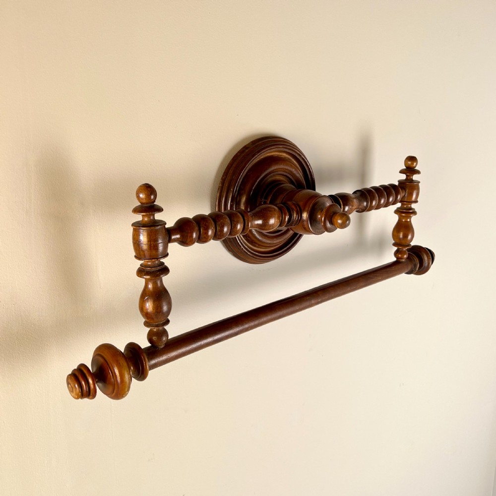 Victorian Turned Bobbin Towel Rail View IV