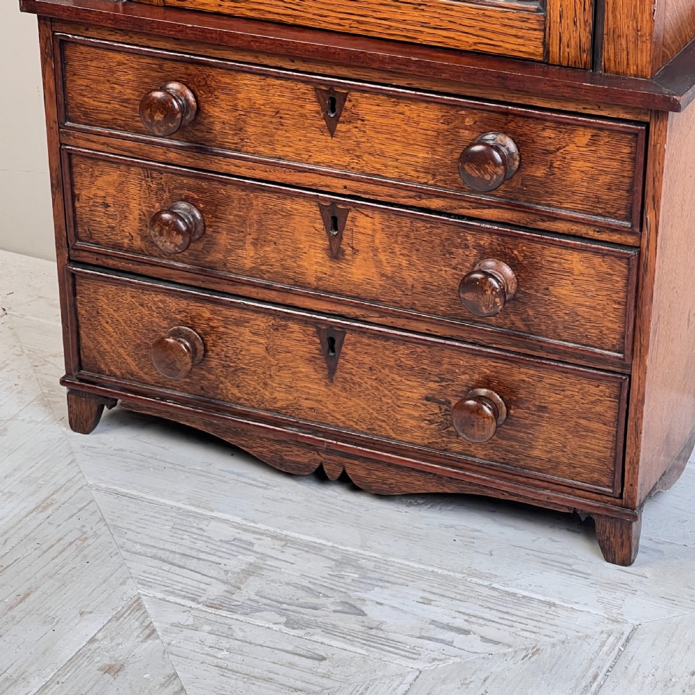 Oak Apprentice Piece Cabinet In The Form Of A Bookcase View IV