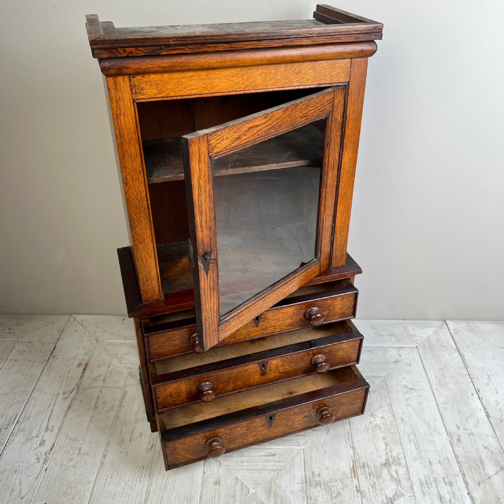 Oak Apprentice Piece Cabinet In The Form Of A Bookcase View VII