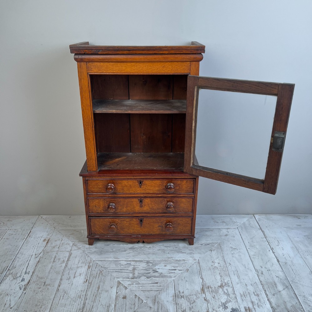 Oak Apprentice Piece Cabinet In The Form Of A Bookcase View VIII