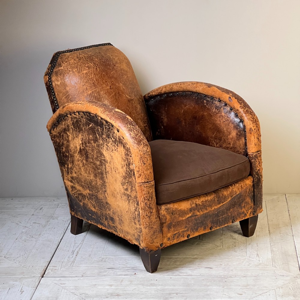 Antique Leather Club Chair