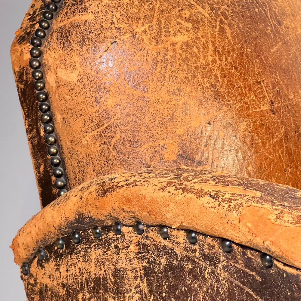 Antique Leather Club Chair View III