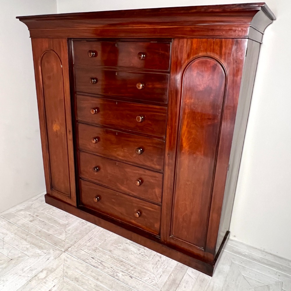 A Victorian Mahogany Compactum Wardrobe View II