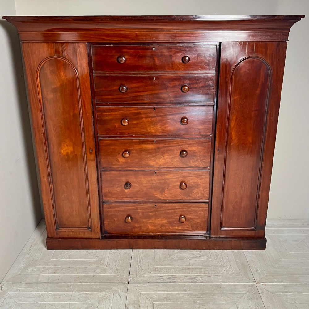 A Victorian Mahogany Compactum Wardrobe View IV