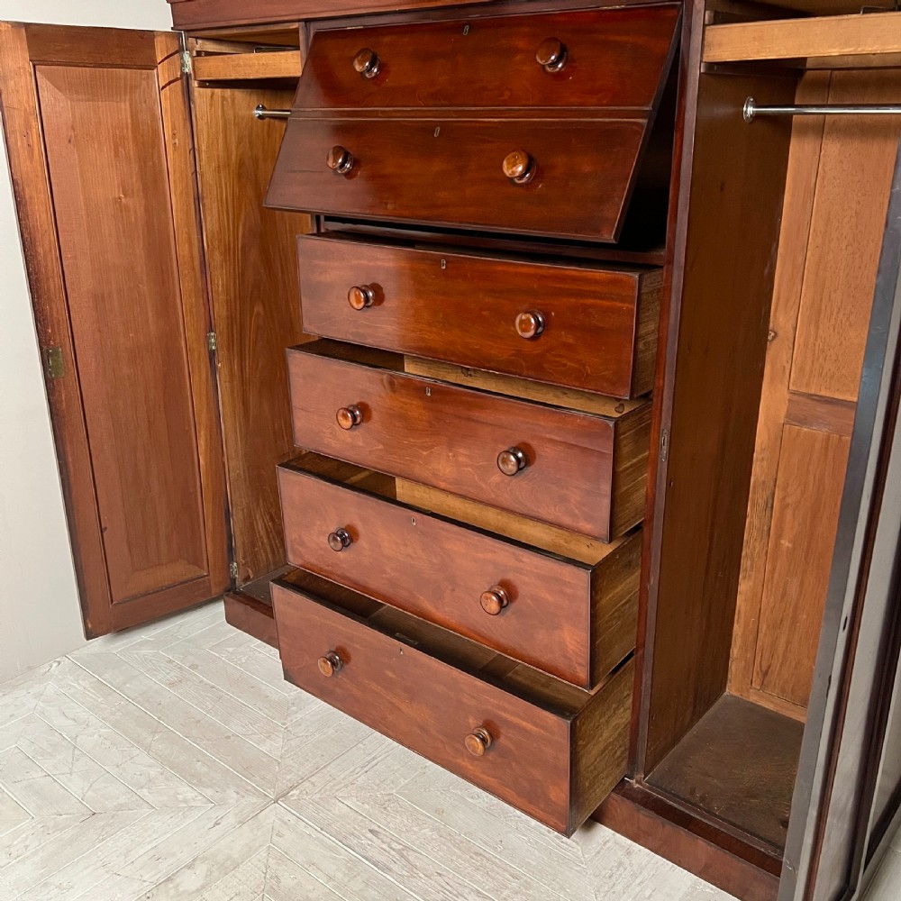 A Victorian Mahogany Compactum Wardrobe View VI