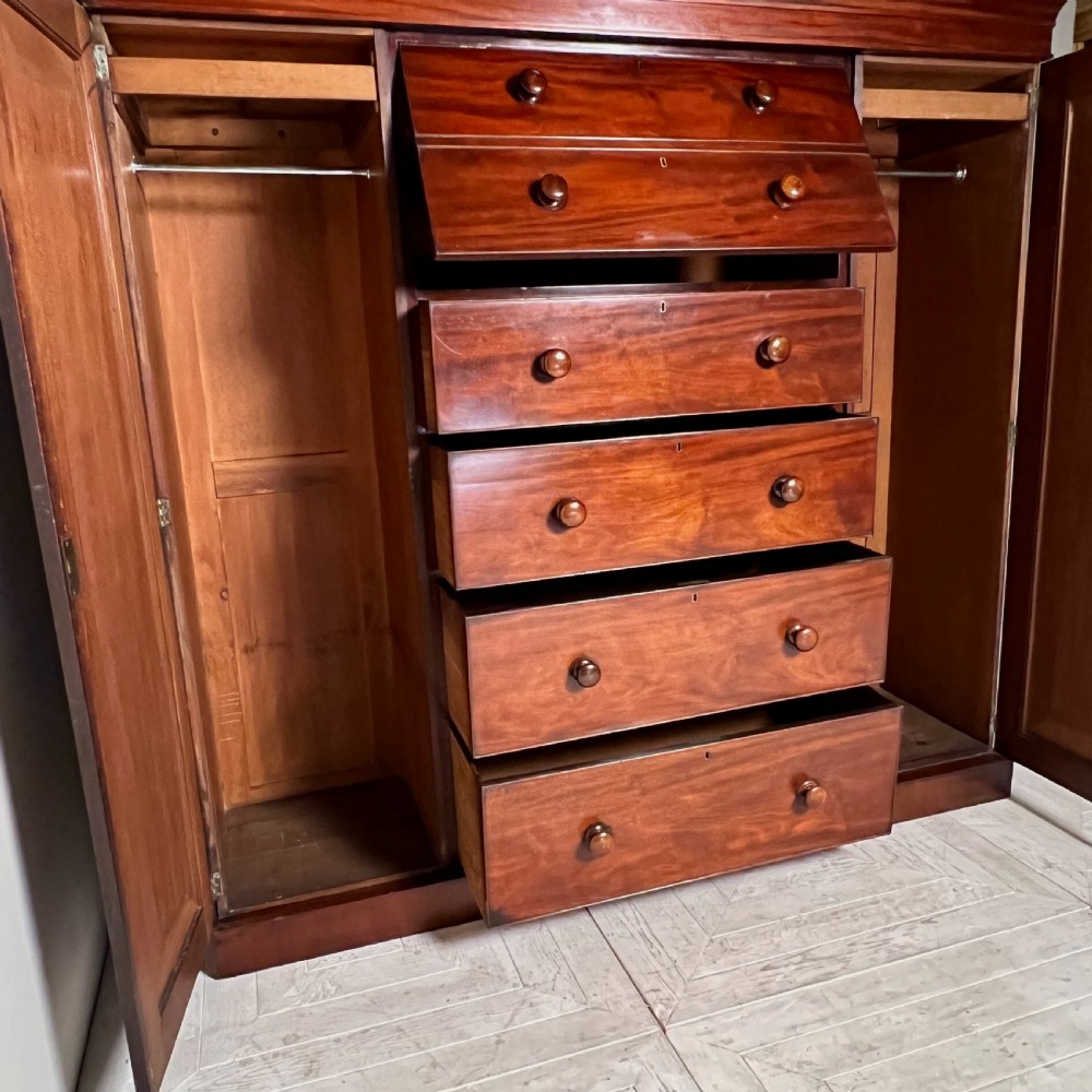 A Victorian Mahogany Compactum Wardrobe View VII