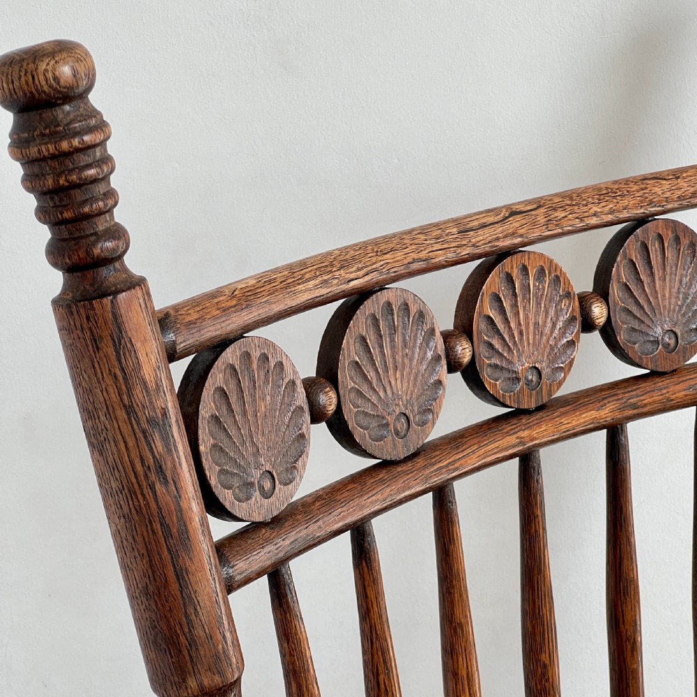 An Arts & Crafts Spindle Back Elbow Chair View II