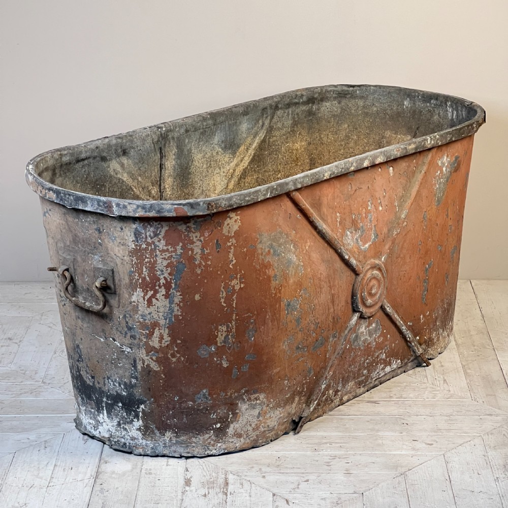 A C19th French Zinc Bath Planter View II