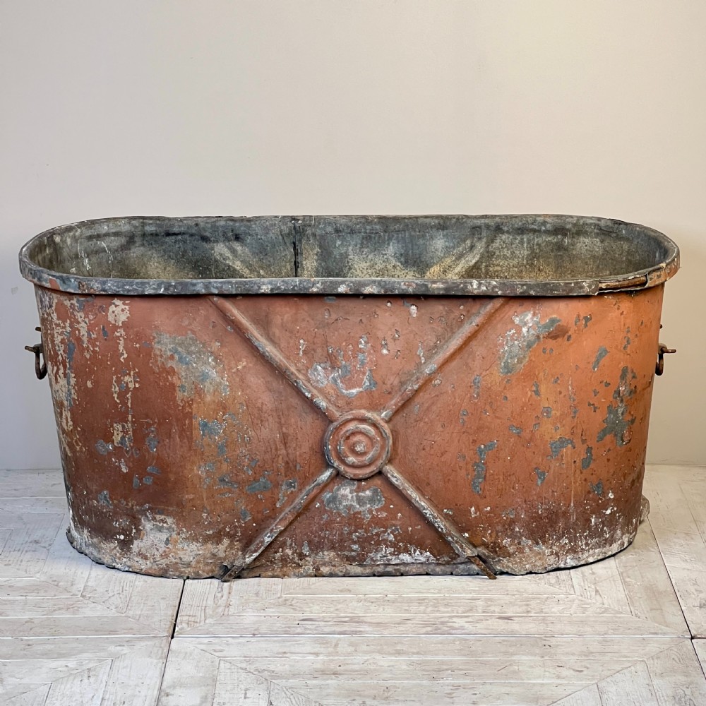 A C19th French Zinc Bath Planter View IV