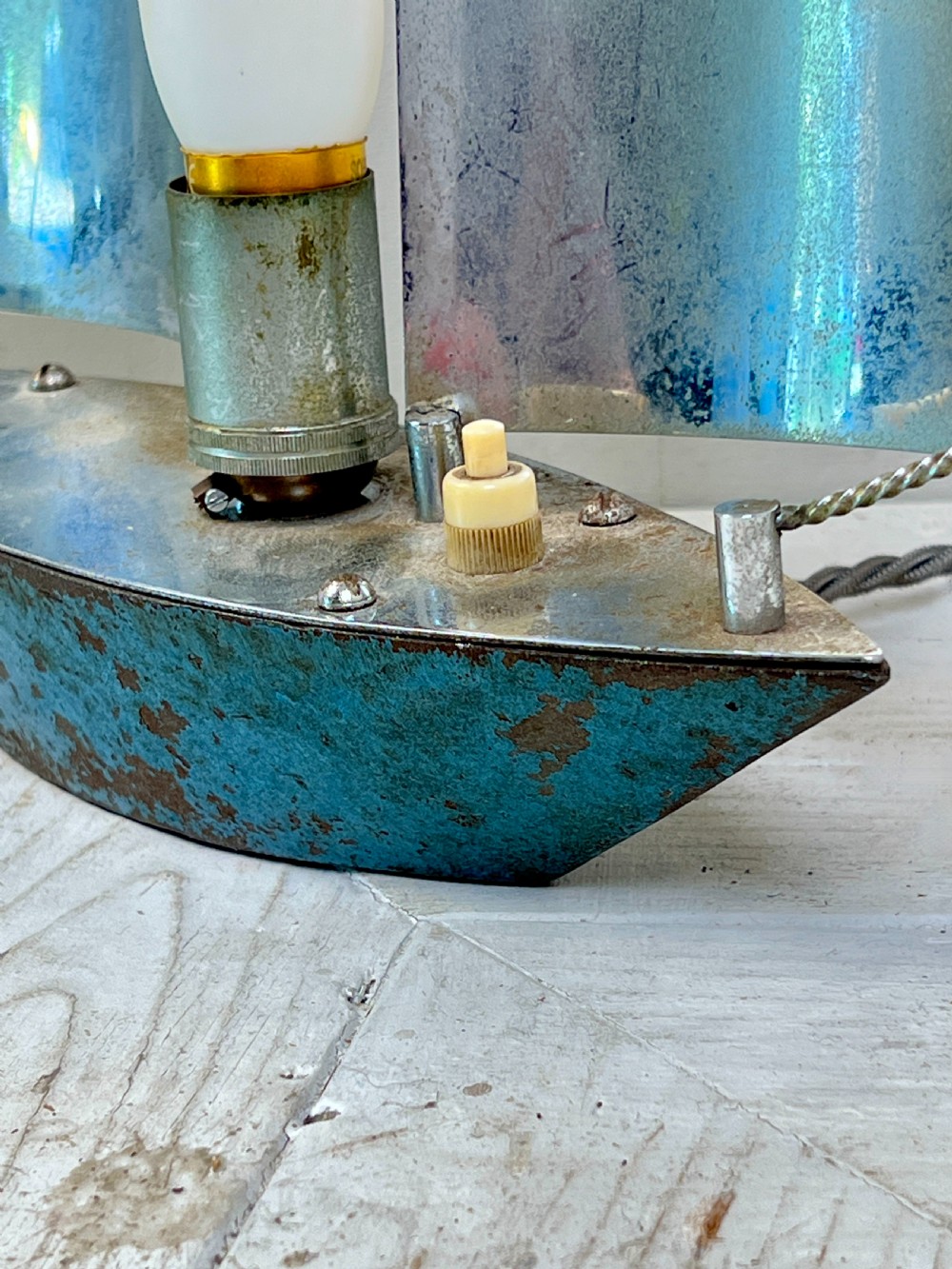 Art Deco Table Lamp In The Form Of A Sailing Yacht View VI