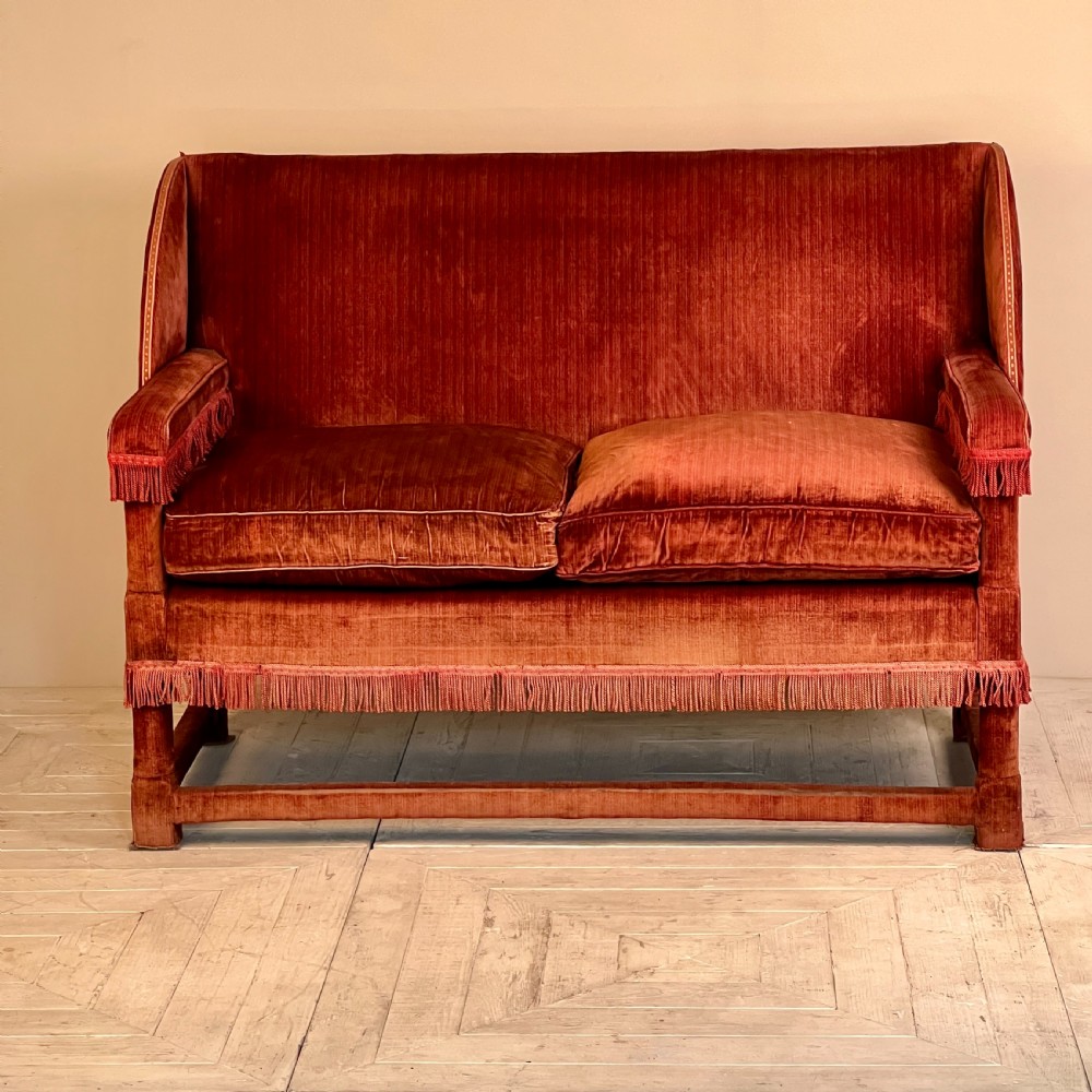 Country House Wingback Two Seater Sofa View II