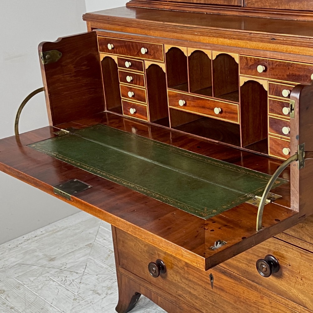 A Georgian Mahogany Secretaire Bookcase Circa 1800 View IV