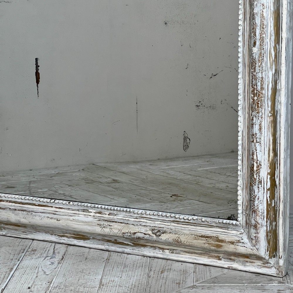 Large French Gilt And Painted Overmantel Mirror View VII